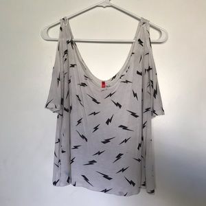 White lightning Crop Top